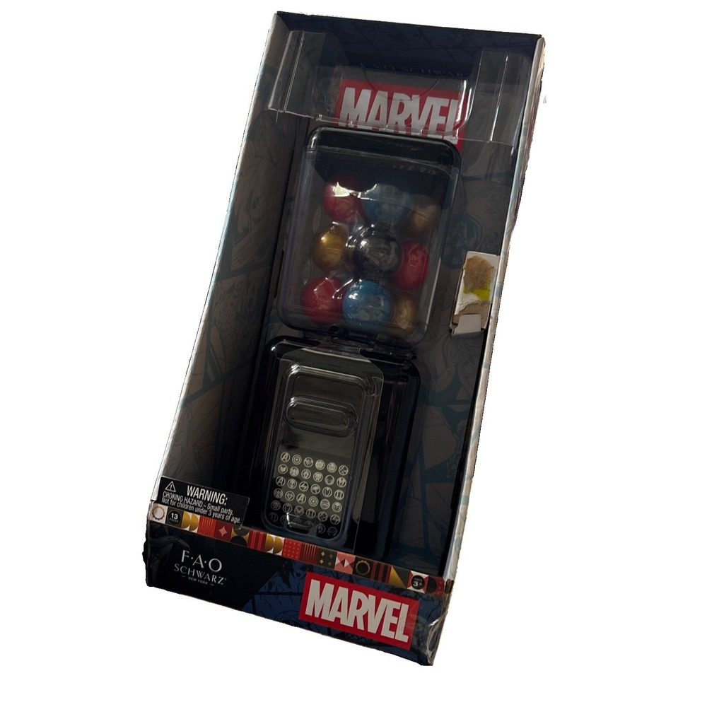 Marvel F.a.o Toy Vending Machine RARE INCLUDES 12 Squishy Figures